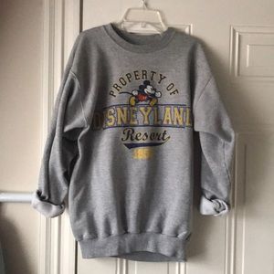 “Vintage-style” gray Disneyland sweatshirt